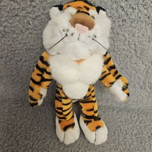 Vtg Exxon Gas/Oil Tiger Plush Stuffed Animal Ad Promo Steven Smith 10"